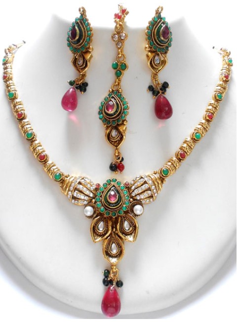 Polki Necklace Set
